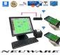Preview: Moderne 17 Zoll All In One Kellner Kasse + TSE Stick inkl.Zertifikat für ihre Gastrobetriebe mit 2 x Handheld