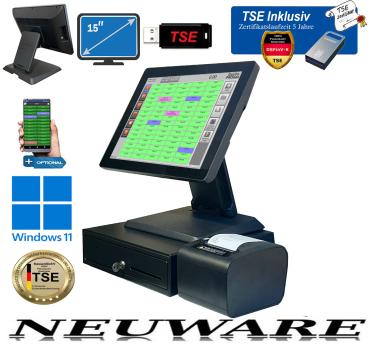 Clevere Touchscreen Kasse für Restaurant UNBEGRENZTE ANZAHL TISCHE