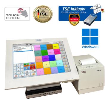 12 Zoll Wincor Nixdorf Einzelhandel Kassensystem Cafe Imbiss Dönerladen + TSE Chip USB Inkl.Zertifikat Windows 11