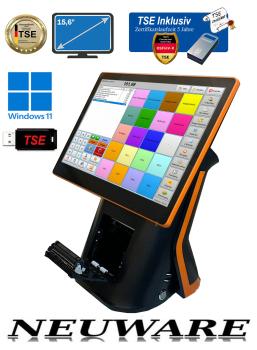 Elegante All In One Kassensystem für Einzelhandel Imbiss Bistro mit Zertifizierte TSE modul