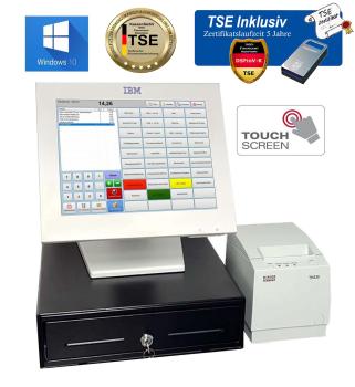 12 Zoll TSE Konform Kassensystem Einzelhandel Friseur Imbiss Dönerladen Inkl. Software Windows 10 KassenSichV / TSE 2026 - Inkl. TSE Modul