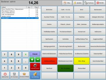 15 Zoll TSE Konform Touchscreen Kassensystem Einzelhandel Friseur Imbiss Dönerladen Inkl. Software Windows 10 TSE 2025 - Inkl. TSE Modul