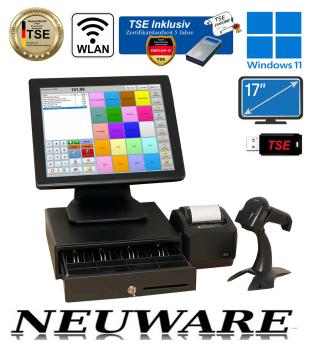 Ideal für Kiosk Kassensysten  Einzelhandel All in One mit TSE Stick + Zertifikat