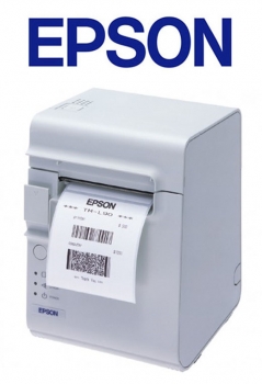 Epson TM-L90P Thermo-Etikettendrucker / Barcode Labelprinter Labeldrucker Farbe Grau