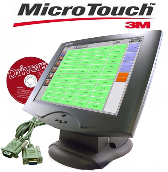 15" Micro Touch 3M LCD  TFT Monitor Bildschirm Kassenmonitor Touchmonitor M150 FPD 11-81372-129