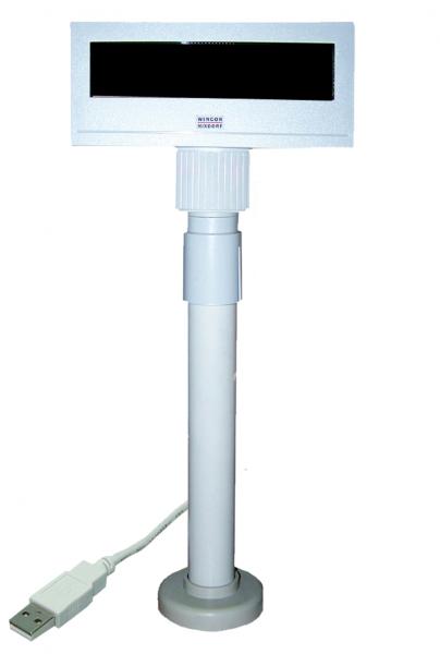 Wincor Nixdorf Kundenanzeige Kundendisplay Grau BA63 USB