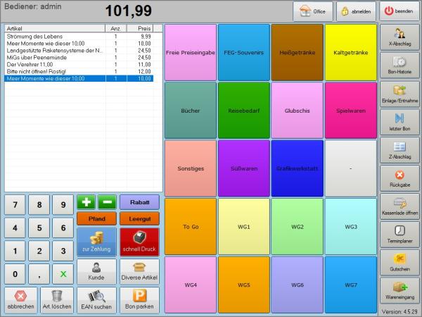 Elektronische All in One Touchscreen Kassensystem inklusiv ZertifizierteTSE Stick