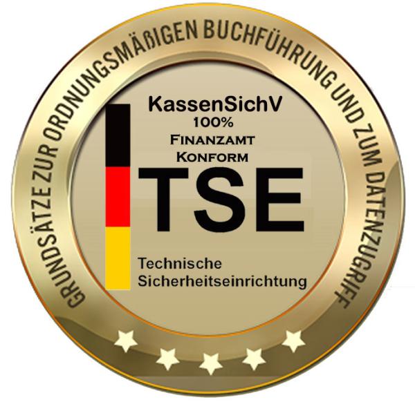 15 Zoll Digitale Kassensystem Touchscreen Kasse für Einzelhandel Friseur Kosmetik Imbiss mit TSE Modul inkl Zertifikat Windows 11