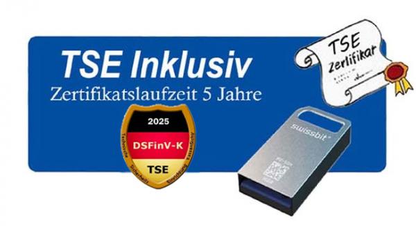 Einzelhandel Kasse + TSE Chip inkl Zertifikat Touchscreen Kassensystem für Kiosk Supermarkt Laden Imbiss Win 10