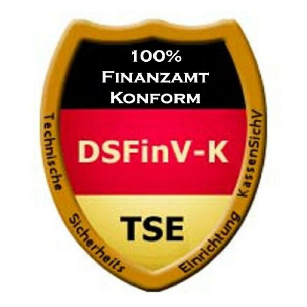 Kasse Gastronomie Kassensystem + Kellnerterminal Touchkasse Restaurant  KassenSichV / TSE Finanzamt Konform Windows 10