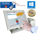 15 Zoll TSE Konform Kassensystem Einzelhandel Friseur Imbiss Dönerladen Inkl. Software Windows 10 KassenSichV / TSE 2024 - Inkl. TSE Modul