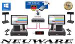 2 x Kassenstationen Touchkasse Netzwerk Kasse All In One Kassensystem mit TSE Stick inkl Zertifikat Friseur Kosmetik Supermarkt Kiosk Textil Laden  Windows 10 NEU