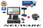 All in One Professionel Touchscreen Kassensystem mit 15,6 Zoll Trinkhalle Kiosk Kasse Einzelhandelsgeschäft Laden + TSE Stick inkl Zertifikat Posprom Windows 10 Neu
