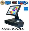 15 Zoll All In One Imbiss Kasse Food Trucks Kassensystem Einzelhandel Kosmetik Kasse Laden + TSE Chip inkl Zertifikat PoSProm Handel Plus 4.5