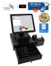 15 Zoll Professionelle Gesetzkonforme Digitale Touchscreen Kassensystem  für Einzelhandel Friseur Kosmetik Imbiss mit TSE Modul inkl Zertifikat Windows 11
